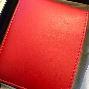 Brooks Brothers Scarlet Leather Wallet